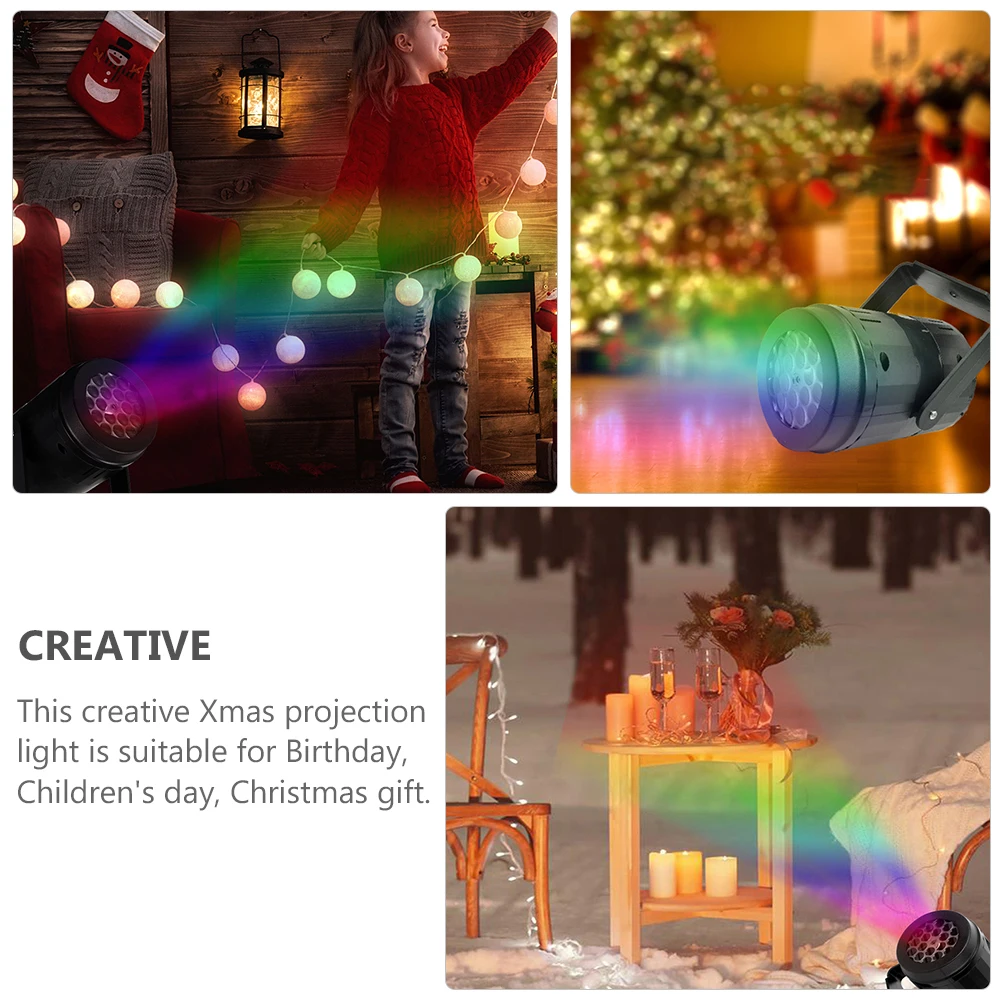

Christmas Projector Lights Decorative Vibe Lamp LED Stage Atmosphere Xmas Patterns Rotating Projection Christmas Lighting Night