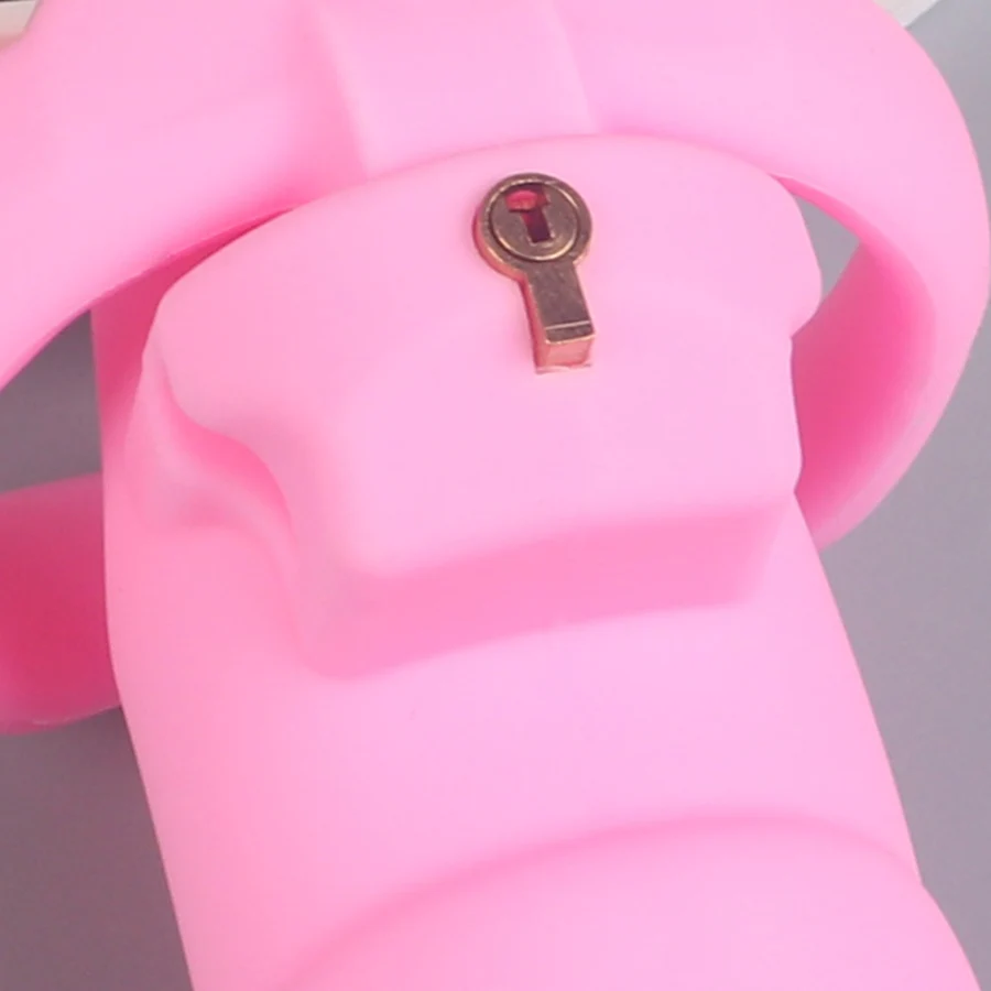 Pink SM Eagle Eye Silicone Chastity Device Boyfriend Abstinence Artifact Boyfriend Gift Comfortable and Breathable