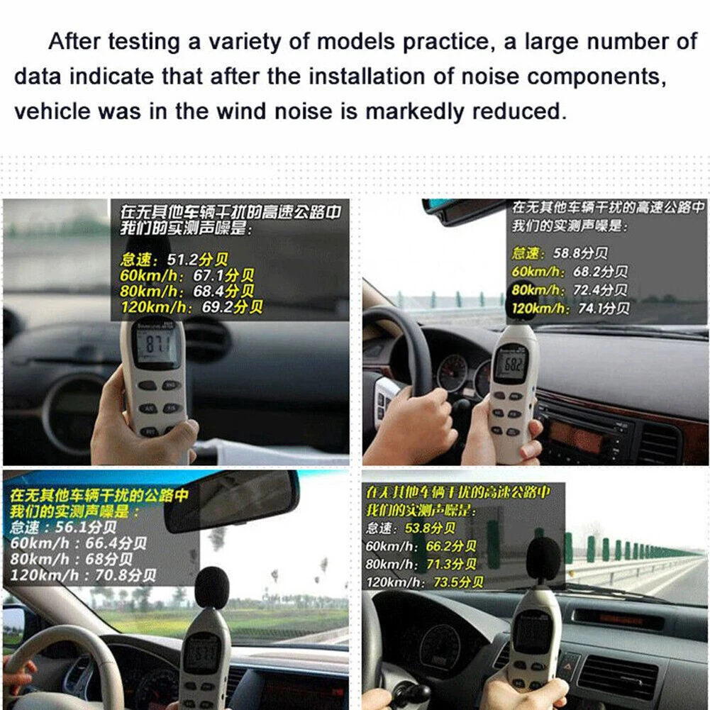 

Brand New Exquisite Professional High Quality Car Wind Noise Spoiler Sticker 10Pcs Black Fairing Body Most Cars