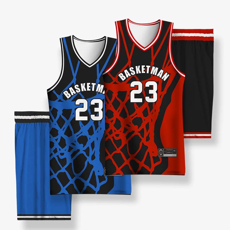 

BASKETMAN Basketball Sets For Men Customizable Silk Screen Printed Team Name Number Logo Jerseys Shorts Uniforms Tracksuits Male