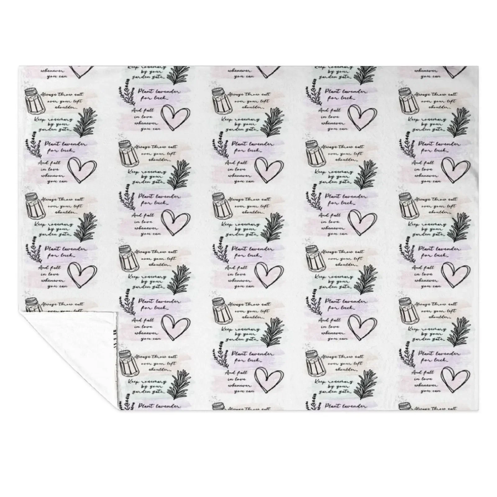 

Always Throw Spilled Salt Practical Magic Inspirit Quote Throw Blanket Multi-Purpose Bed linens Winter beds Furry Blankets