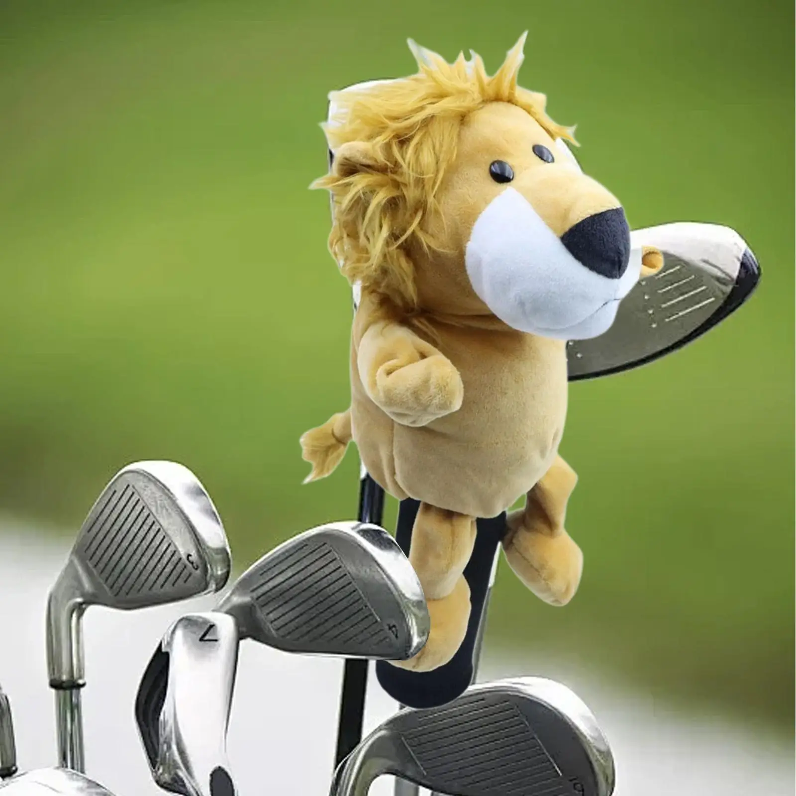 

Lion Golf Headcover Golf Gift Funny Golf Accessories Protection Cute Lovely