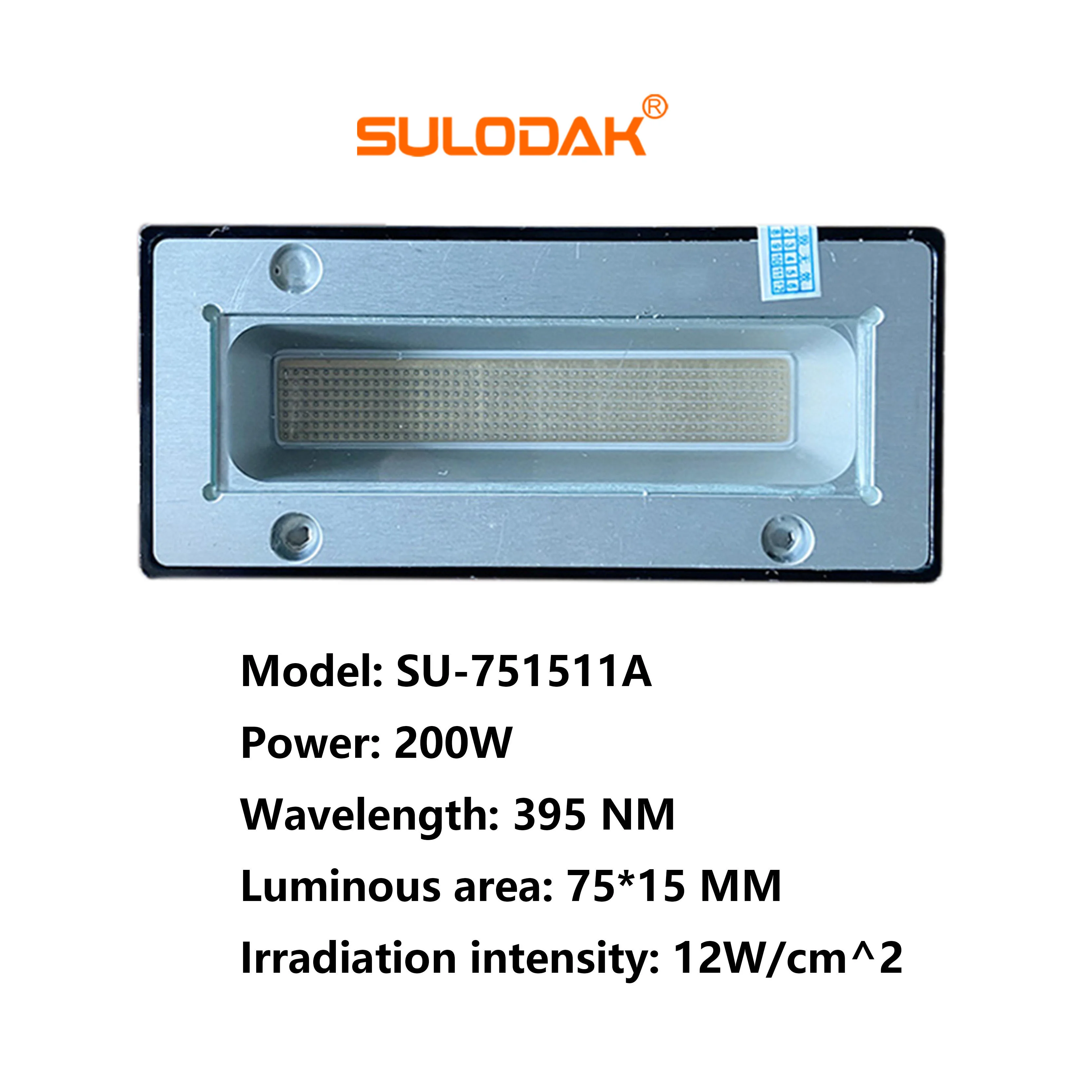

Water Cooled LED Curing Lamp 395nm Ultraviolet Light 12W Cm² For Ricoh G5 GH2220 Printers Flatbed Printer Curing