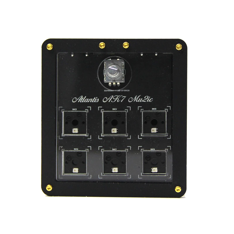 VIA Mini Keyboard 6 Key + 1Knob Hot Swappable RGB Backlit Mechanical Keyboard Kit DIY Wired Offical Design Keypad