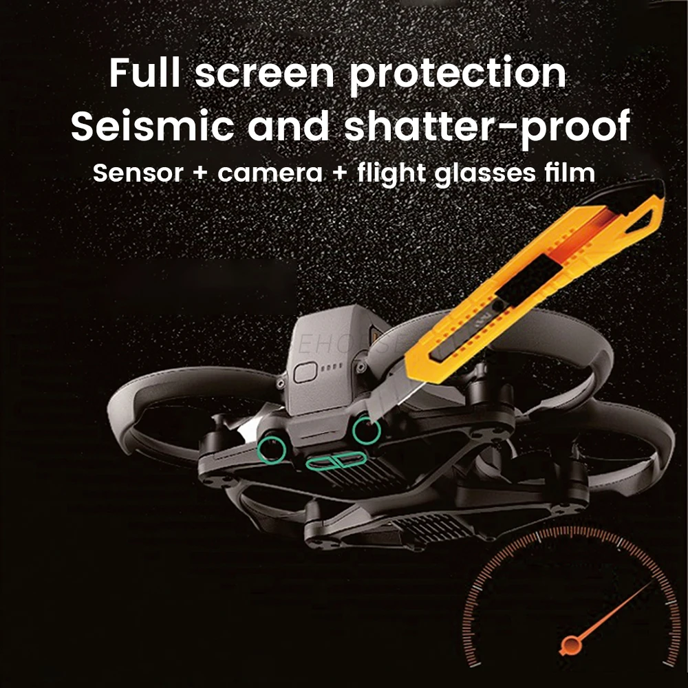 غشاء واقي لمستشعر مضاد للخدش ، أغشية حماية نانو لـ DJI Avata 2 ، إكسسوارات الطائرات بدون طيار ، غشاء مقسى للنظارات الواقية 3