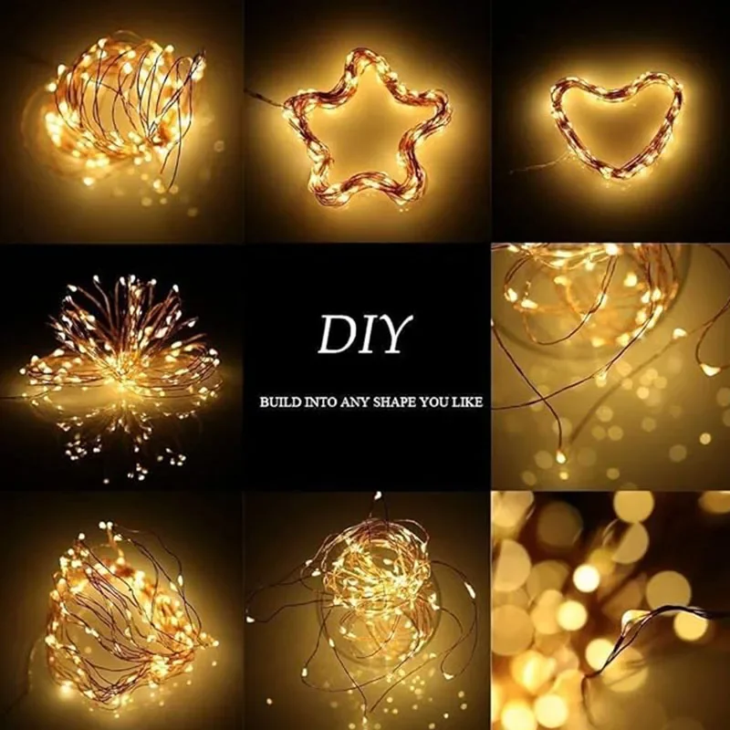 Fairy Light String LED Copper Wire String Light 2/3/5/10M Battery Powered Waterproof Lamp For Home Garden Party Wedding Decor
