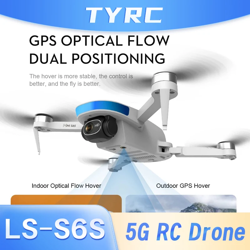 

5G GPS Mini RC Drone With HD Camera S6S FPV Wifi Foldable Brushless Motor Quadcopter Profesional RC Dron LS-S6S Toys for boys