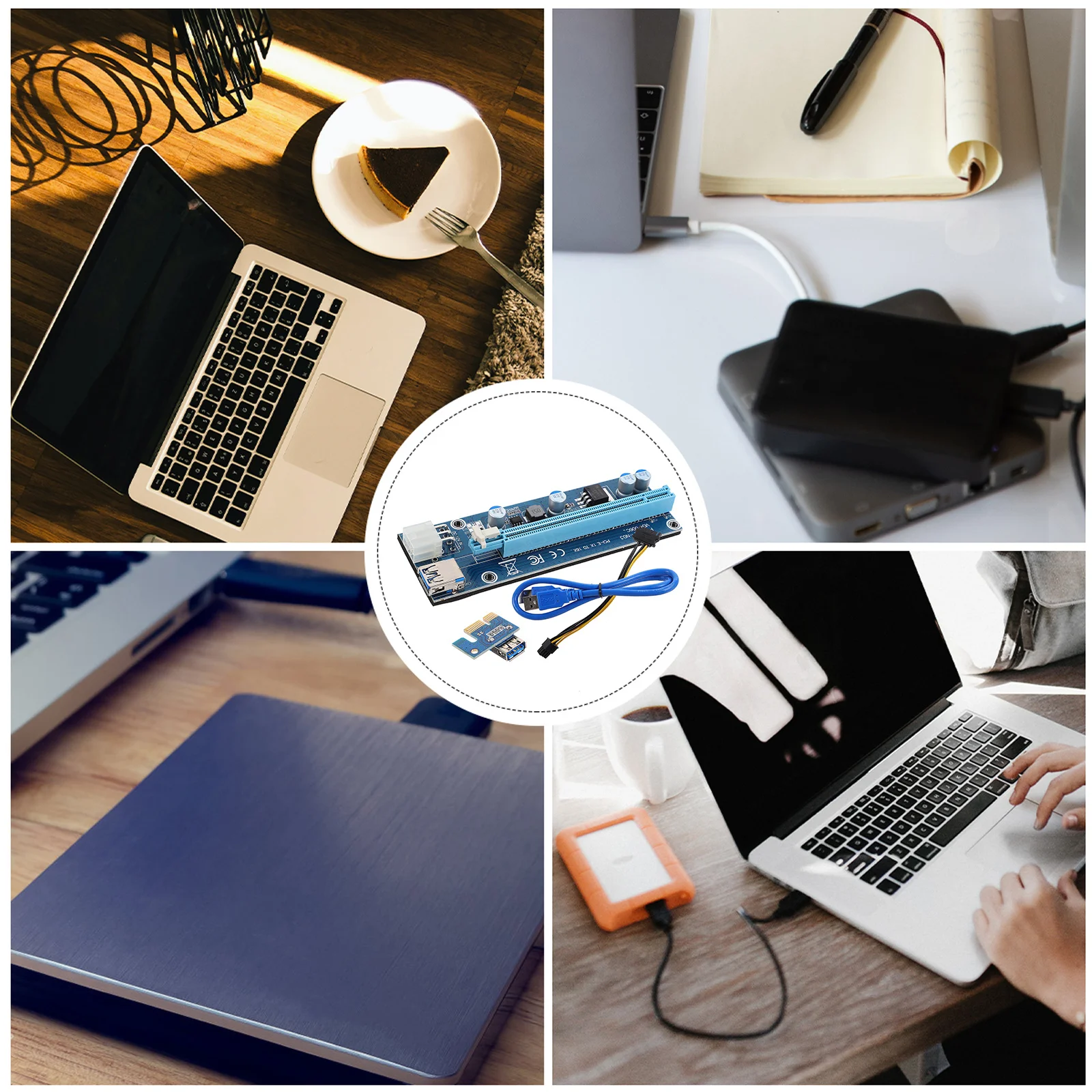 

Mini Graphics Card Pcie Express Extension Riser Card External GPU for Laptop Gaming Multimedia Upgrade Graphics Performance