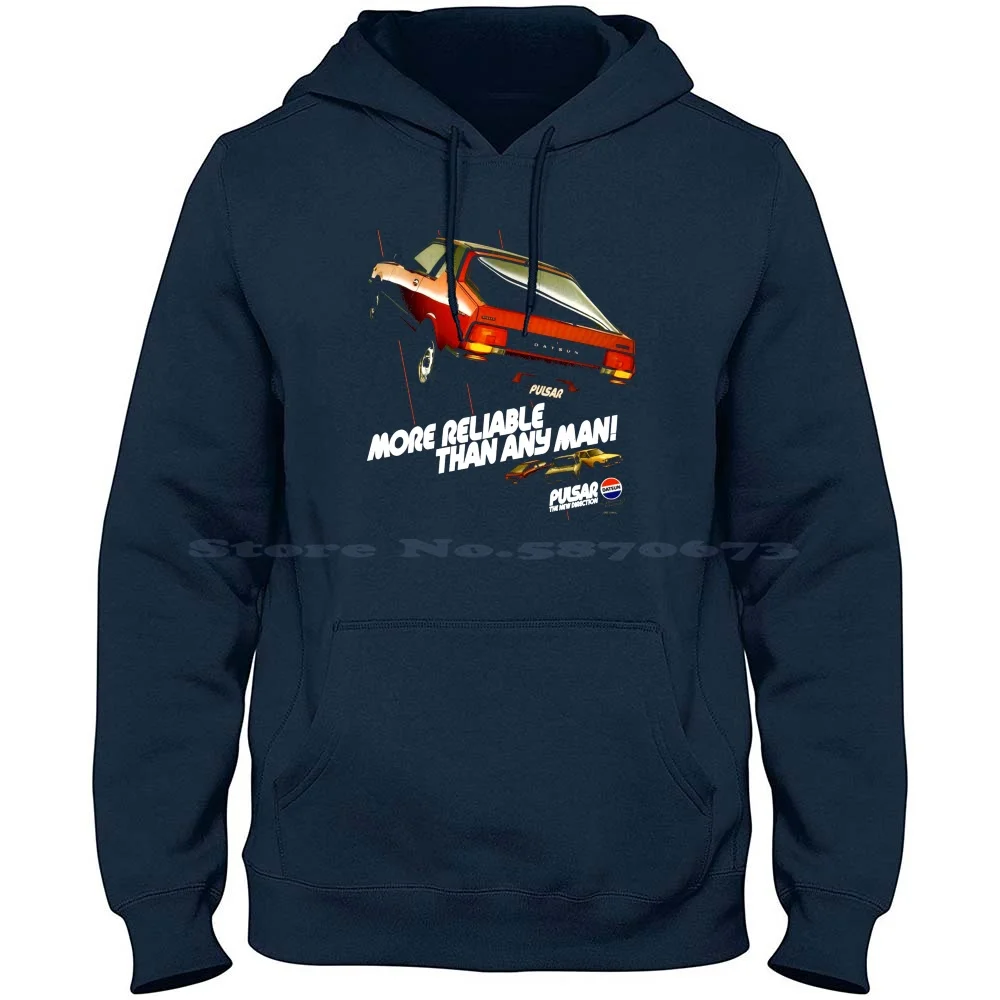 Datsun / Cherry Coupe 100% Cotton Hoodie 120y Sunny Cherry Japanese Australian Classic Cars Retro Nostalgic