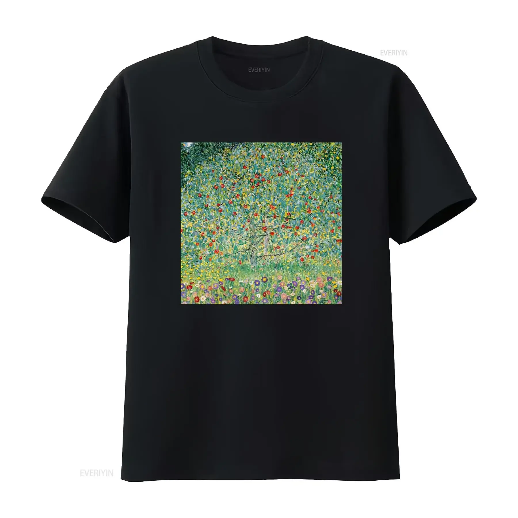 Gustav Klimt T Shirt Flower Garden Art Hoe Aesthetic Artsy Paintings Top Plant Mom Deco Nouveau vintage Washed graphic vintage