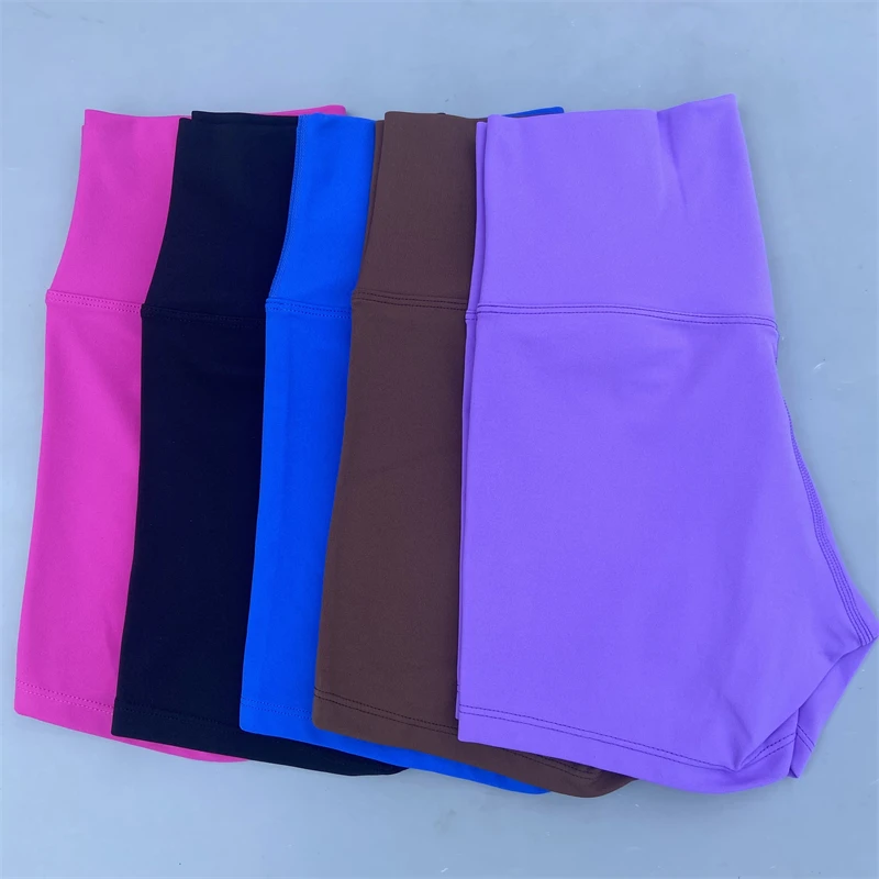 Yoga Shorts Women Sports Shorts Gym Workout Short Leggings High Waist Fitness Short Pants Running Cycling Tight Softs Sportswear