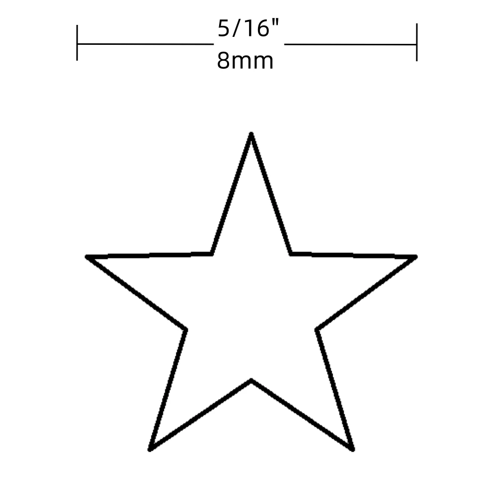 20PCS Mother of pearl Guitar Marker MOP Star 8mm Inlay Luthier