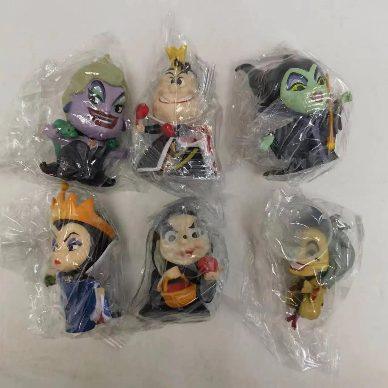 Anime méchant sorcière toxique personnage de film 6 pièces/ensemble modèle en vinyle Figure décoration 8 cm