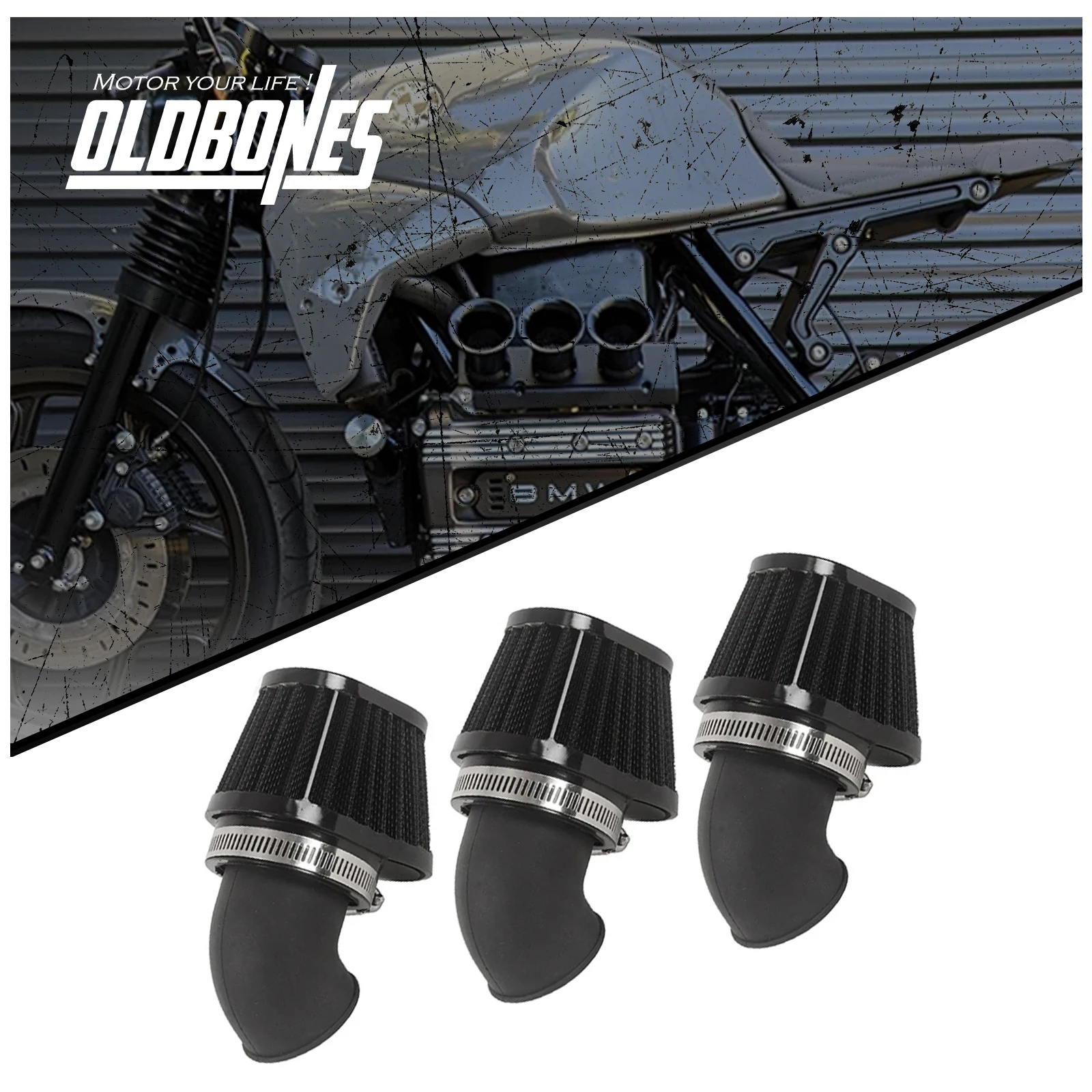 

Cafe Racer K Series For BMW K 75 K75 K75RS 3PCS Air Intake filter Kit Motorcycle Accessories Air Cleaner Intake System Kit New