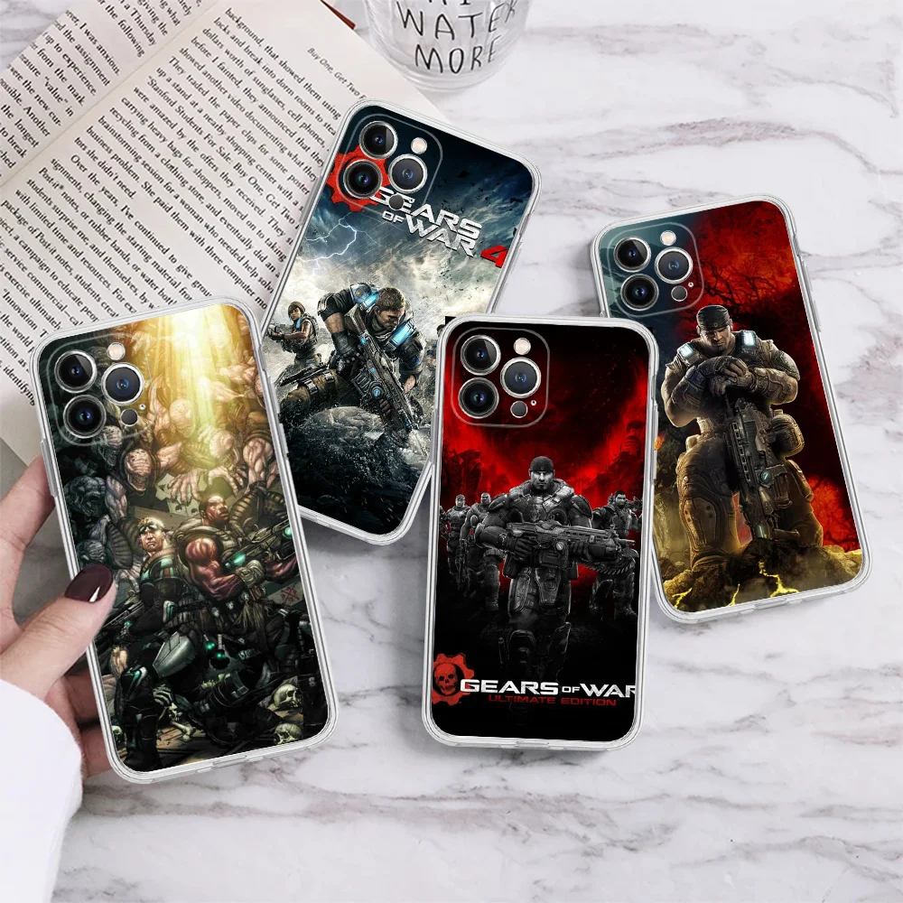 G-Gears Of W-Wars Phone Case Silicone Soft For Iphone 15 14 13 12 11 Pro Mini XS MAX 8 7 6 Plus X XS XR Cover