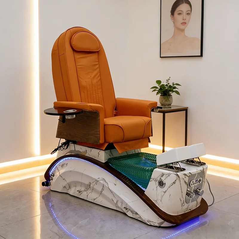 eh-Hihg End Salon Equipment Throne Professional Foot Manicure Chair Modern Luxury Human Touch Massage Reclining Pedicure Chair@