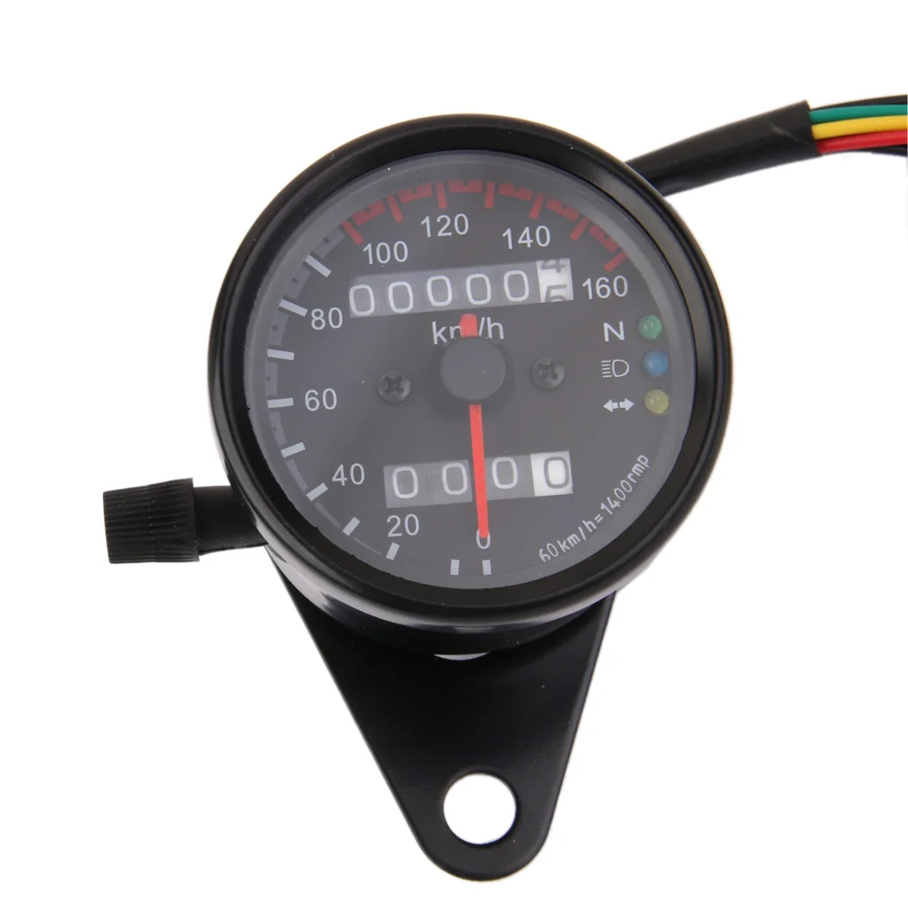 Motorcycle 0-160KM/H Speedometer Odometer LED Backlight