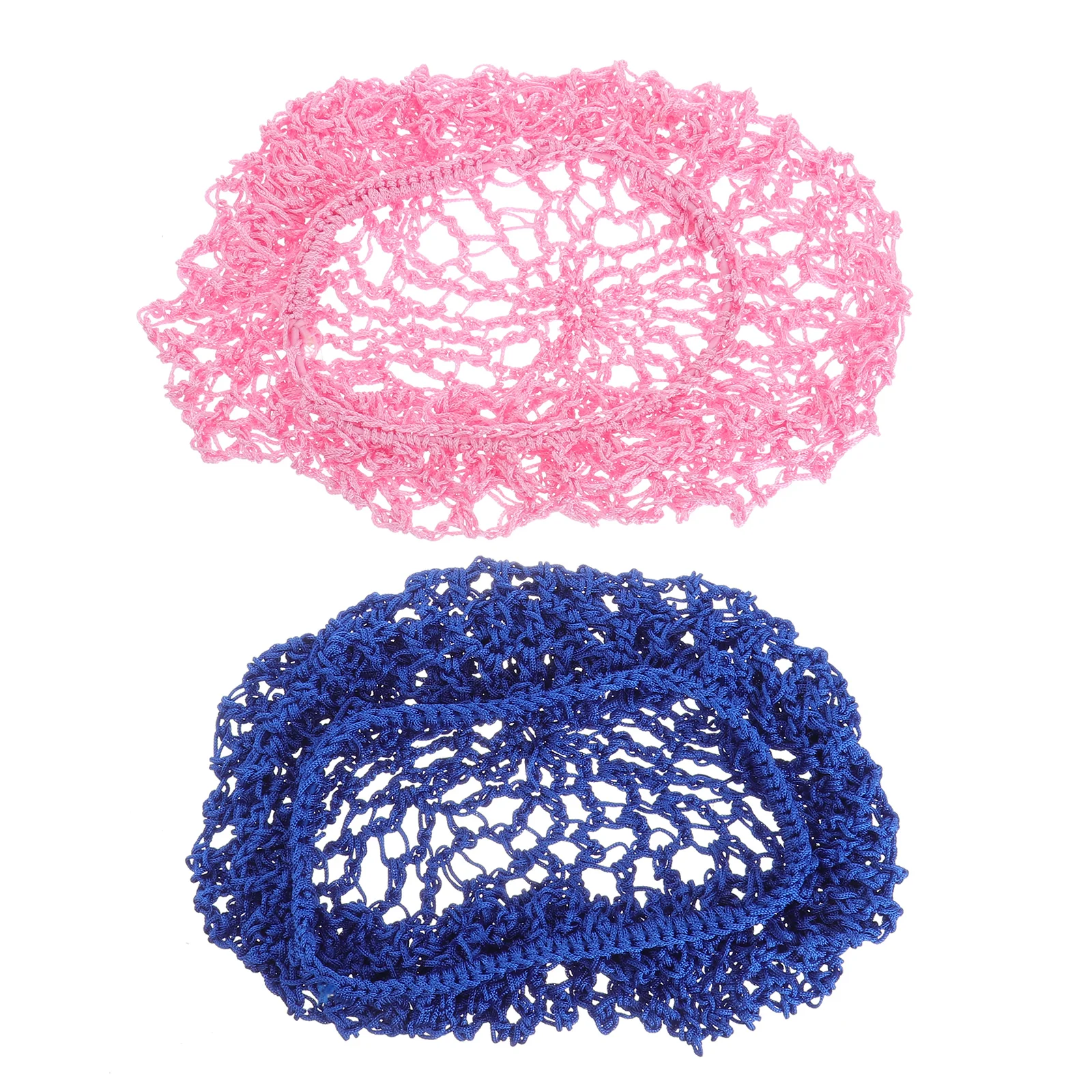 

2pcs Mesh Long Sleeping Hair Net Cap Hat Hair Protector Cap Durable Sleeping Hat Stretchy Fits Most Sizes Keep Neat