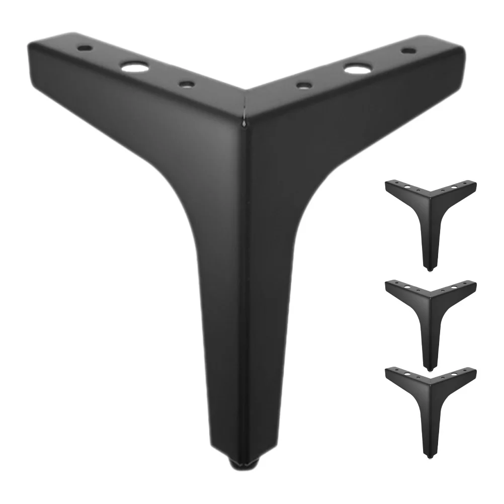 

4Pcs Triangle Furniture Legs Iron Replacement Sofa Support Dresser Cabinet Feet Furniture Legs Set Sofa Support