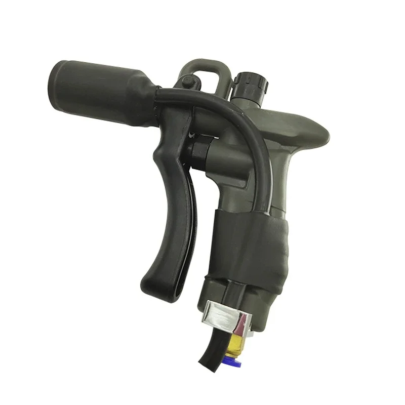 Handheld liquid electrostatic sprayer, static