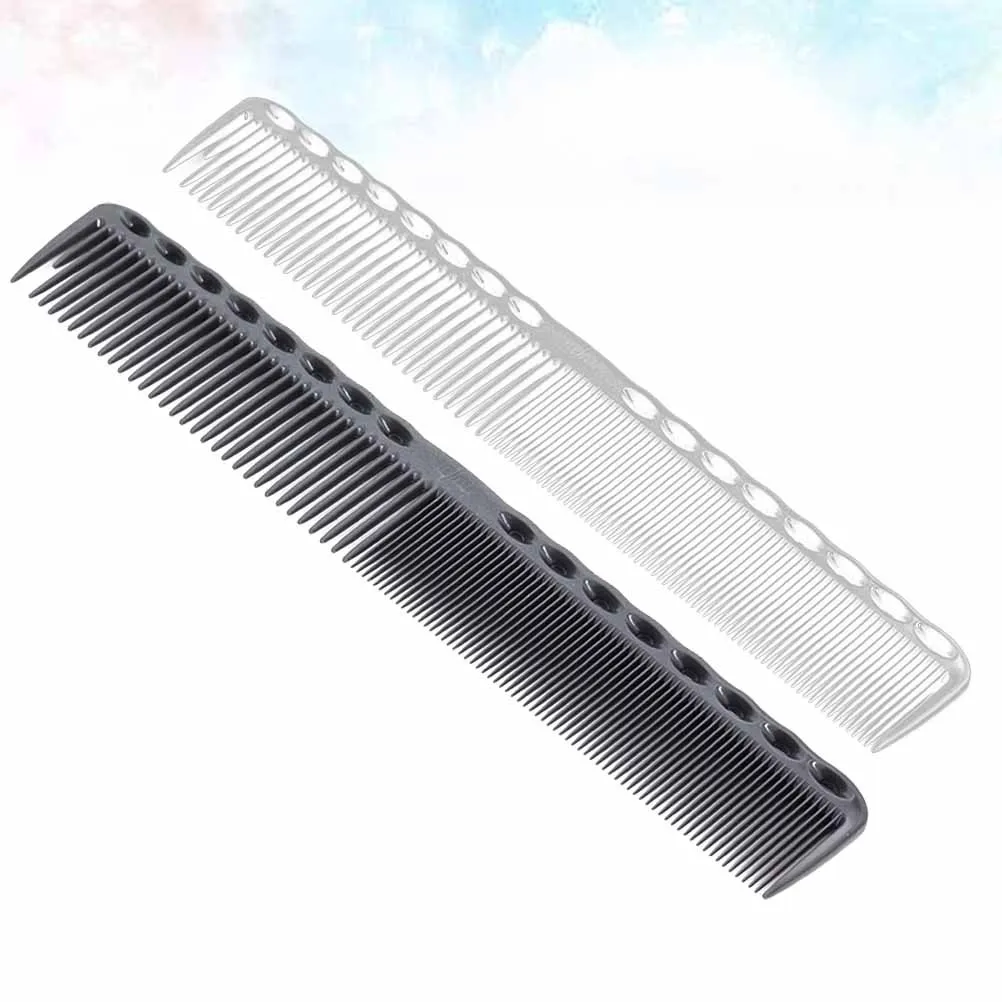 قطعتان من مشط فرد الشعر، مشط بلاستيكي ممتاز لفك تشابك الشعر للنساء، أداة تصفيف الأسنان الخشنة الدقيقة للاستخدام المنزلي في الصالونات #3