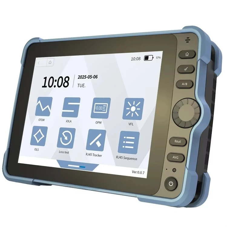 8-Inch Touch Screen OTDR 49dB Dynamic Range For SM/MM/PON Network TestingOTDR T-OT750
