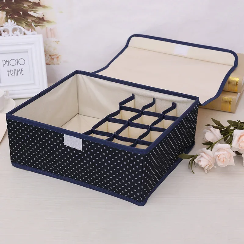 Home Lingerie Bra Storage Box Oxford Fabric Material Clothing Pants Socks Tie T-shirt Clothing Organizer Bedding Home Storage