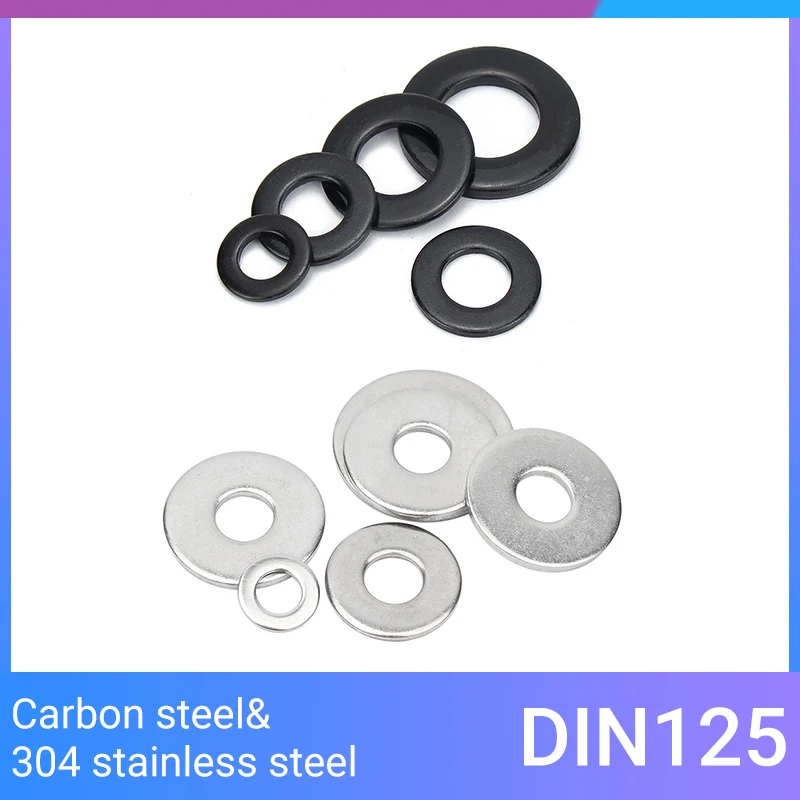 

Large Flat Washer M2 M2.5 M3 M4 M5 M6 M8 M10 M12-M27 304 Stainless Steel Big Metal Gasket Meson Plain Washers Thickn 0.3mm-4mm