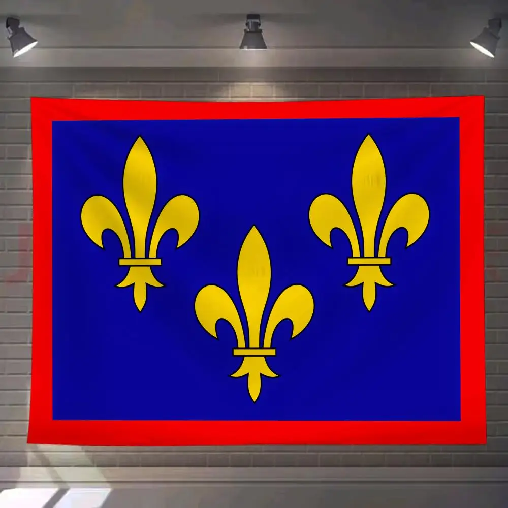 

Anjou Flag French Region Tapestry Custom Living Bedroom Party Dormitory Interior Wall Bohemian Decoration Attached Clip