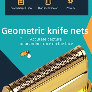 Kemei-bir elektrikli Tıraş Bıçağı Da, erkekler için, şarj, USB, ağ, benzersiz hediyeler, retro, Km-Rs7098, zarif, toptan satış Aküde ilk 10 satış, 20v usta - №2