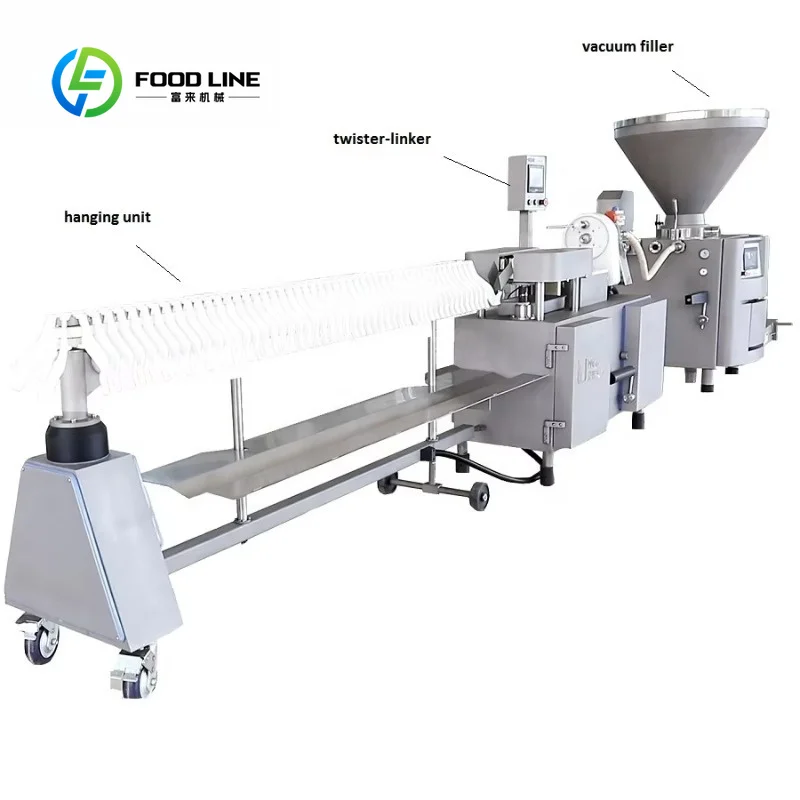 High Quality All-in-One Meat Stuffer Equipment, Commercial Ham Sausage Complete Production Line FL Customized Wholesale