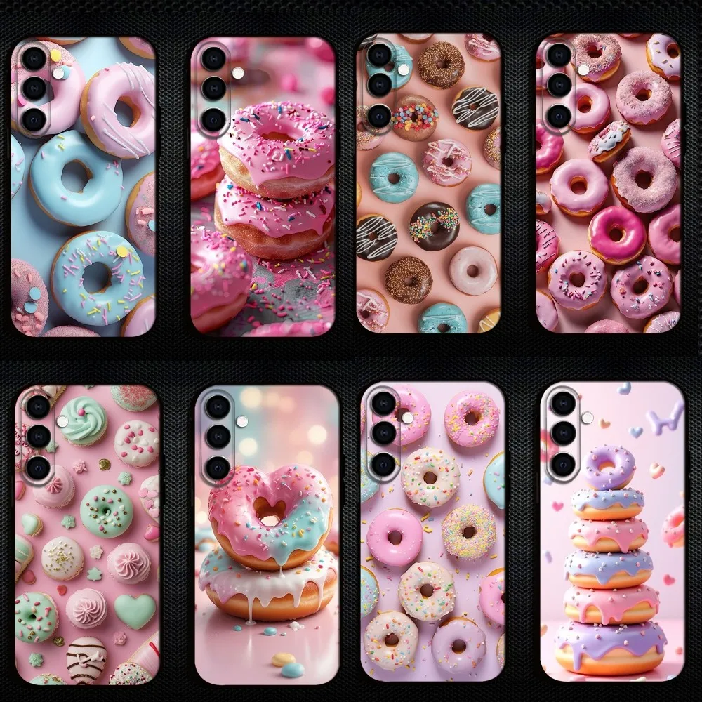 

Delicious colorful doughnuts Phone Case For Samsung Galaxy A73/A72/A71/A70/A53/A52/A51/Others Soft Black Shell