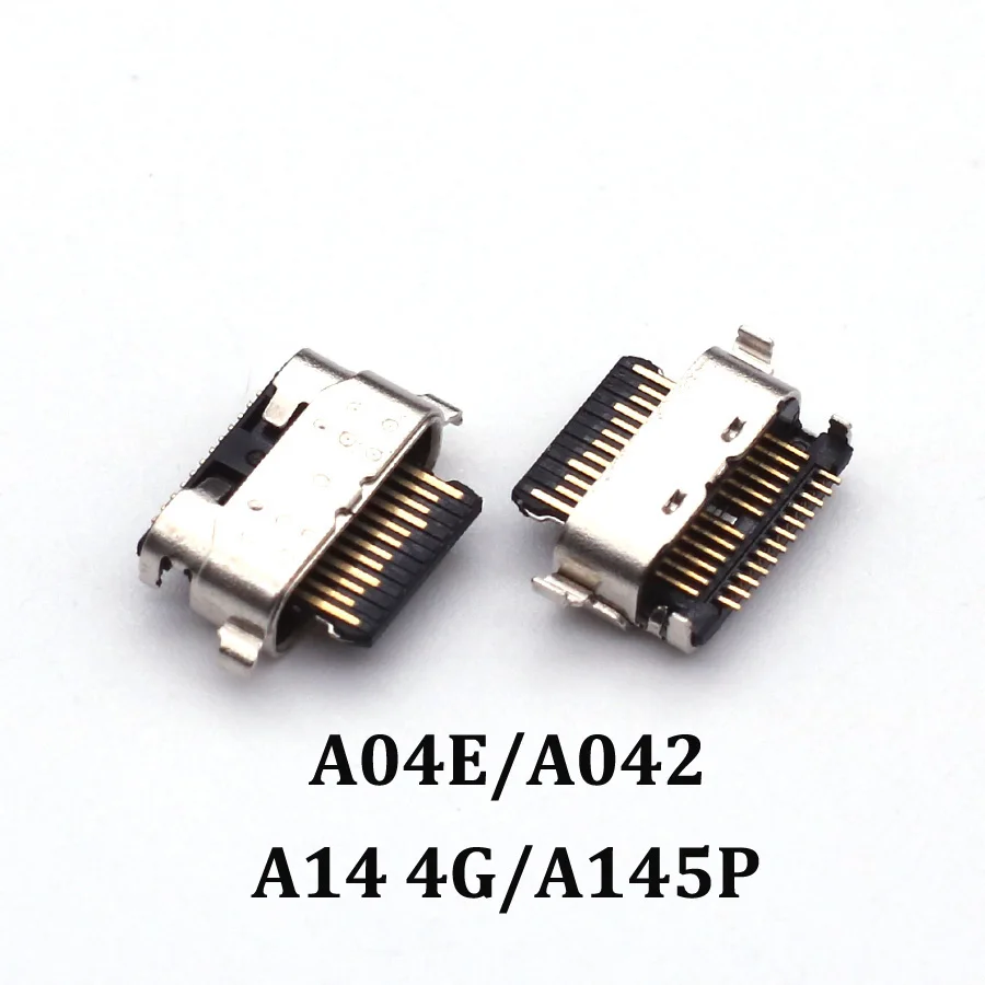 100 قطعة USB نوع c لسامسونج غالاكسي A54 5G A34 A24 A14 A146P B A04 S E A8S A9S شحن مقبس توصيل شاحن حوض ميناء التوصيل
