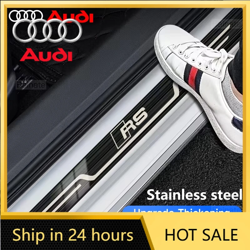 

Накладки на пороги из нержавеющей стали для Audi RS RS3 RS4 RS5 RS6 TT A1 A3 A4 A5 A6 C7 A7 B8 8P 8V RS7 RSQ3 TTRS (модель 2026 года)