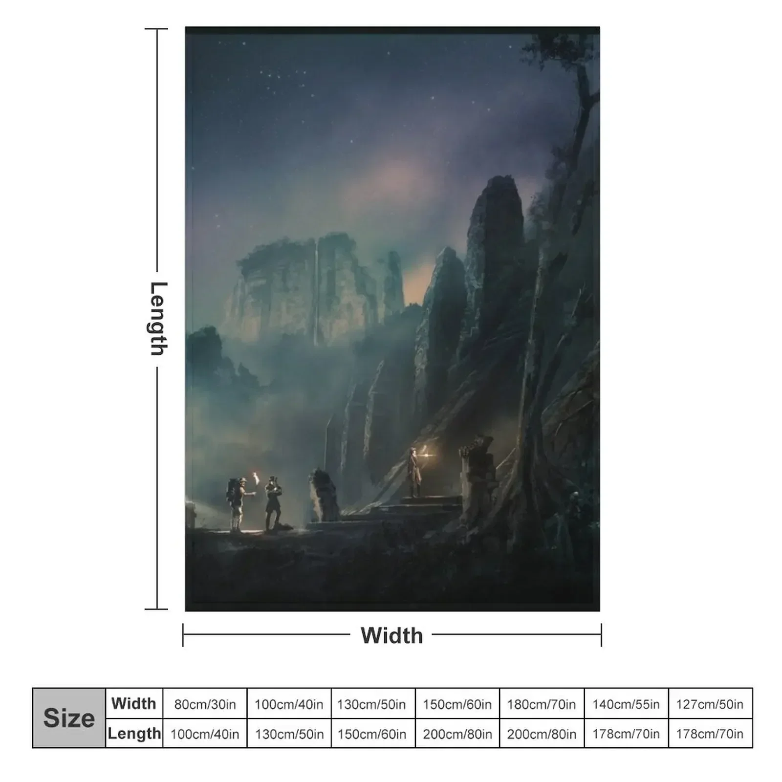 Call of Cthulhu Keeper Screen Image Right (2/2) Throw Blanket couch cozy soft plush fuzzy picnic outdoor blanket