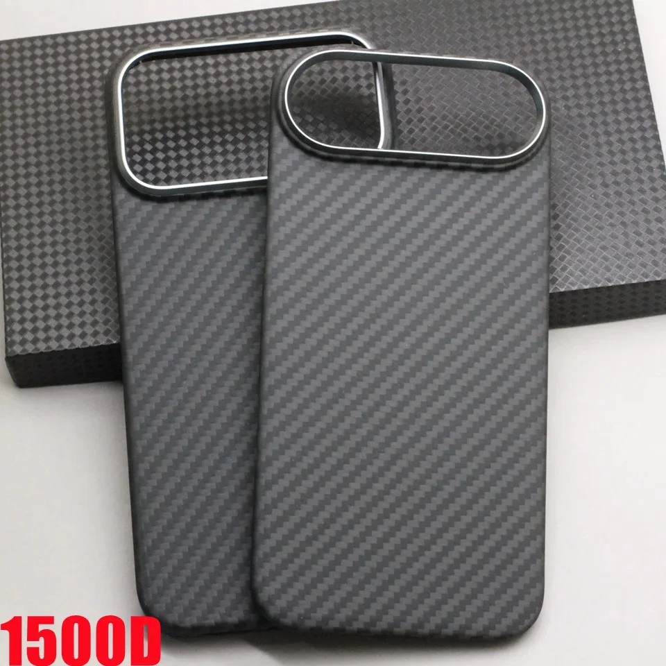 

For iPhone 17 Pro Max Aramid Carbon Fiber Case, Ultra-Thin Magnetic MagSafe Protective Cover, Shockproof Anti-Scratch Armor