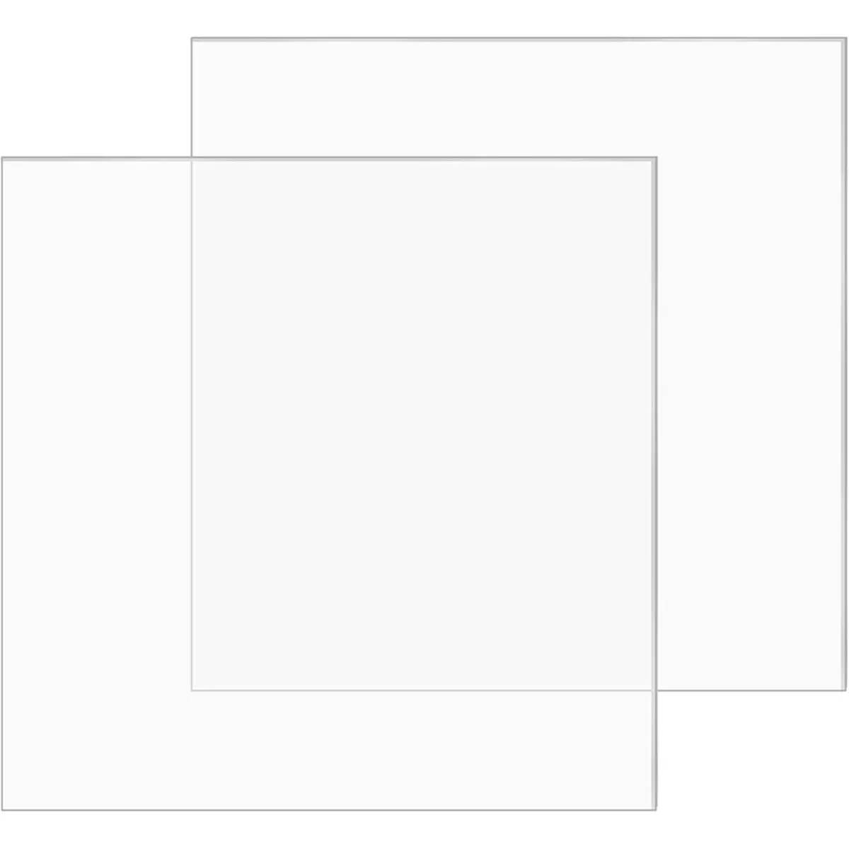 LUCK 2 PCS Acrylic Cutting Pad, 7.8x6 Inch Acrylic Plate Die Cutting, Acrylics Die Cuttings Plates for Embossing Crafting