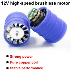 1 Uds 12V 90000-130000 RPM DC Motor sin escobillas de alta velocidad Motor de bajo voltaje secador de pelo eléctrico accesorios de herramientas eléctricas