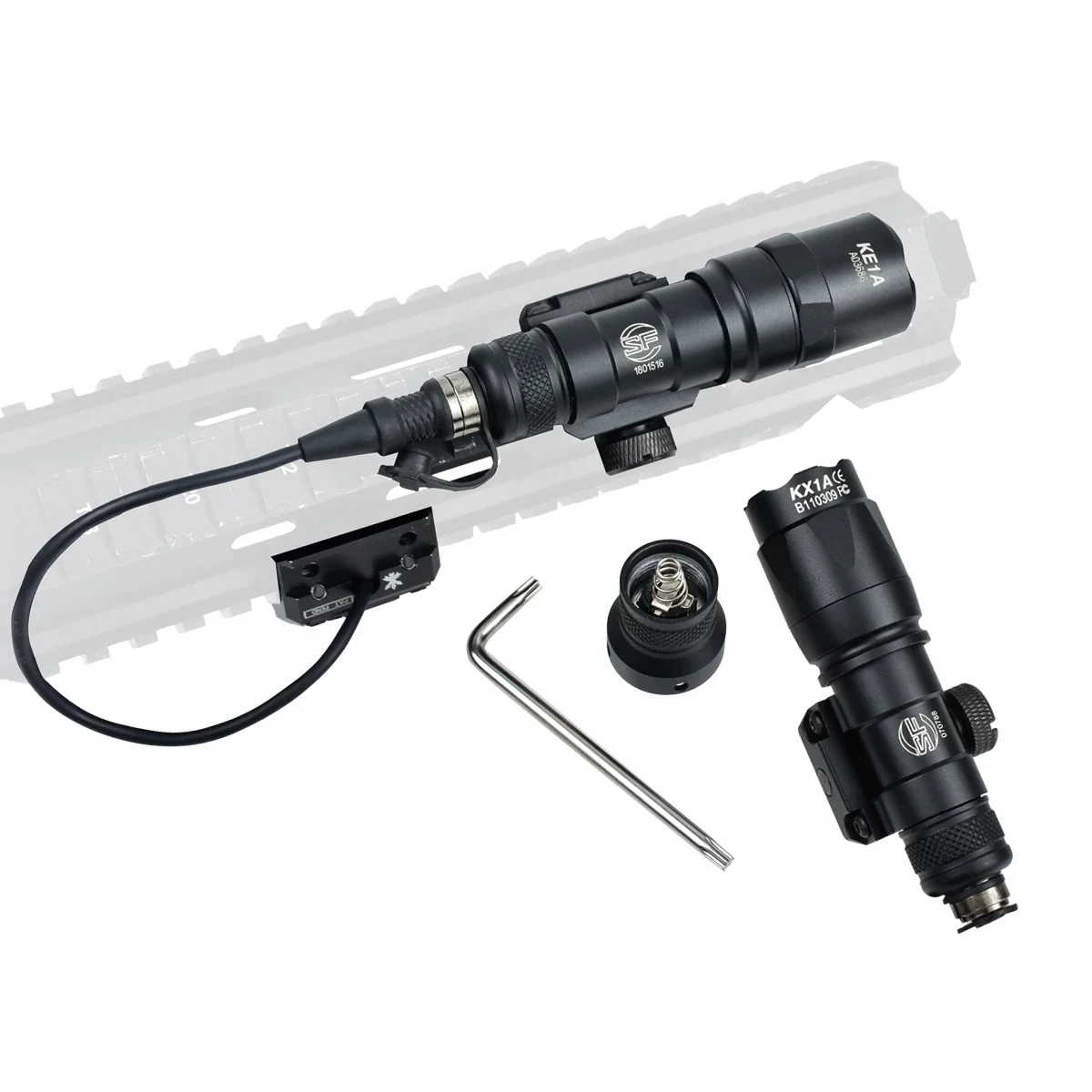 Surefire M600C M600B M300C M300B Flashlight Tactical LED Powerful Light Hunting Rifle Scout Light UNITY Pressure Switch
