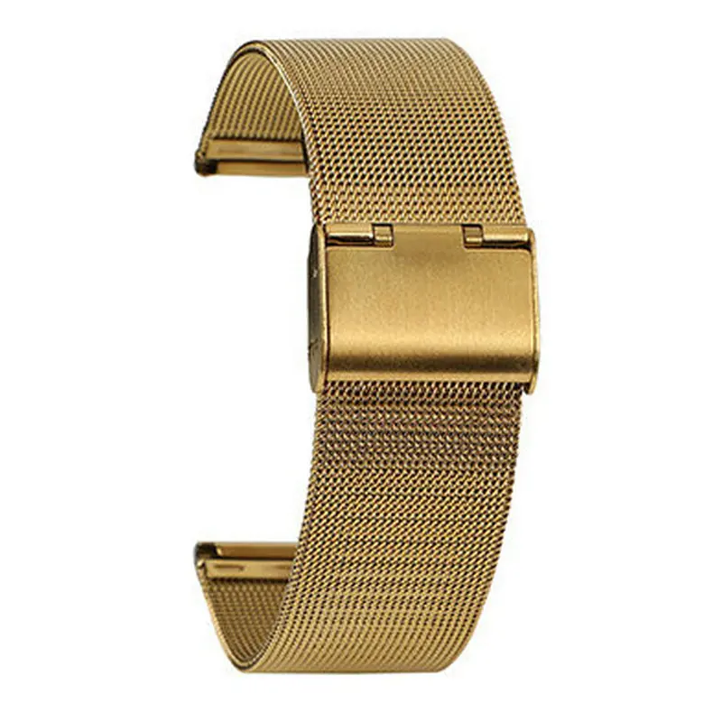 18mm / 20mm Steel Band Milanese Mesh Strap for DW Metal Ultra-thin Universal Stainless Watch Bracelet Gold Color