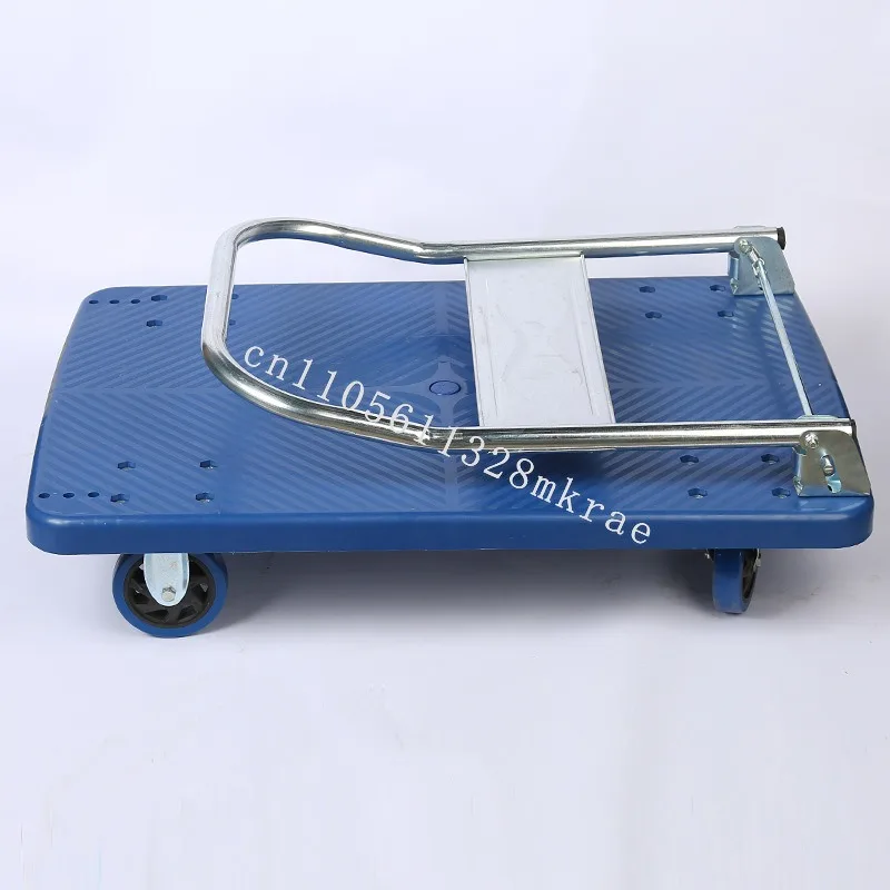 

New Heavy Duty 90x60 Portable 4 Wheel Silent Shopping Cart 380kg Steel PP Foldable Warehouse108