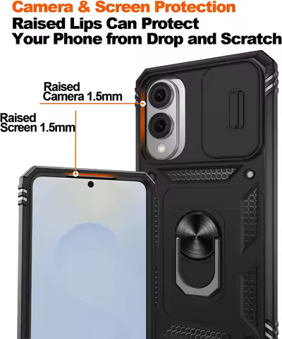 Case For Samsung Galaxy S25 Edge S25 Ultra S24 Ultra S23 S22 A56 A36 A16 A55 A35 Camera Slide Lens Protective Grade Rugged Cover