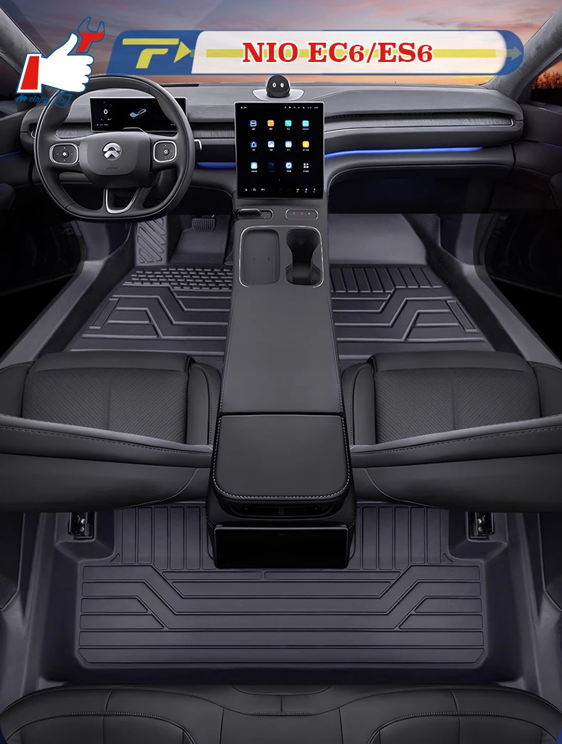 

Left-hand Drive Car Floor Mat For NIO EC6/ES6 2019-2024 Full-Surrounded Foot Mat Mat Floor Liner Floor Carpet Water-proof Mat