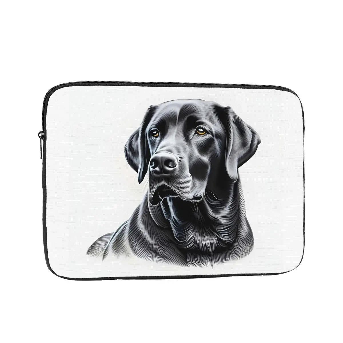

Черный чехол для ноутбука с лабрадором-ретривером 10, 12, 13, 15, 17 дюймов, сумка для ноутбука, противоударный чехол для планшета, сумка