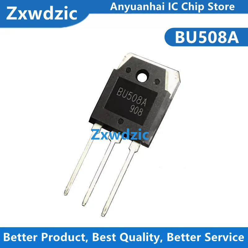 10pcs New Original BU508 BU508AF TO-3PF BU508A TO-3P 8A1500V Power Switch Transistor Ultrasonic Mask Machine Transistor
