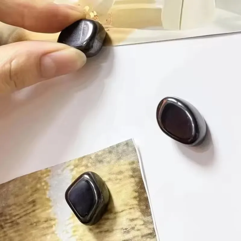Irregular Magnetics Hook Color Magnetic Push Pin Balance Energy Multi Functional Refrigerator Sticker Black Strong Magnetic