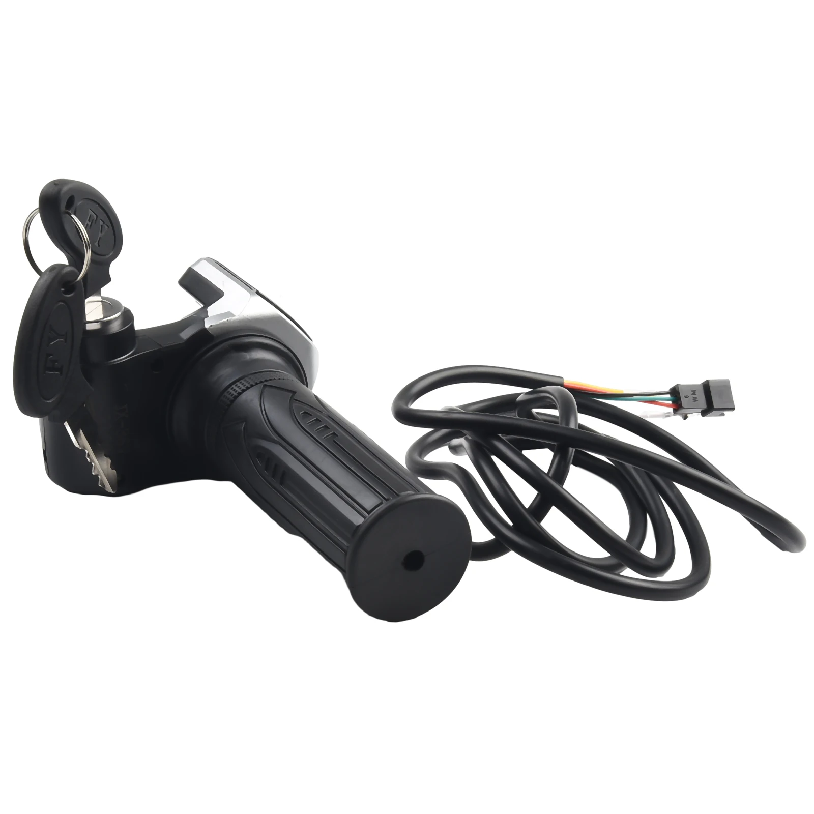 

Ручка для велосипеда, руль для велосипеда, 1 шт., 5-контактный электрический скутер, ABS + резиновый велосипед, черный, новинка 2023 года