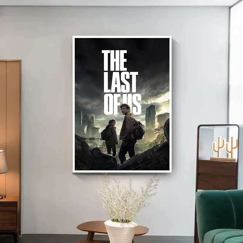 The Last of Us لعبة فيديو كلاسيكية إيلي جويل ريترو ملصق فني حائط لوح رسم يطبع صورة لغرفة المعيشة ديكور المنزل