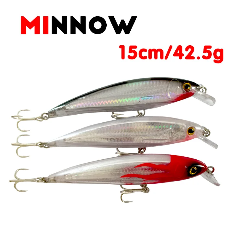 1 PCS Minnow Fishing Lure Artist Lure Jig Spinner 15CM 42.5G Sea Whopper Plopper Trout Lure Sea Fishing Jigs  Surface Lure Tenya