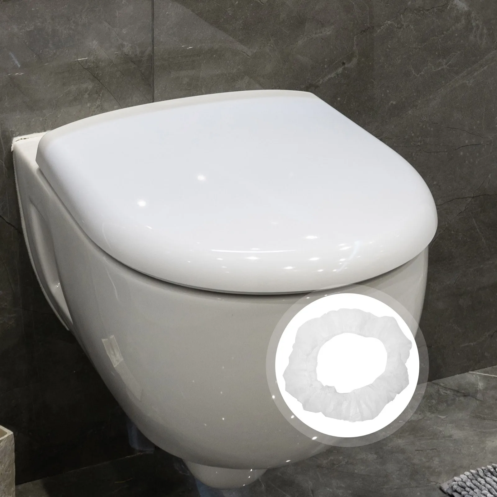 

50Pcs Disposable Toilet Seat Pads Safe for Kids and Adults Travel Bathroom Use Toilet Mat Commode Pads Travel Essentials